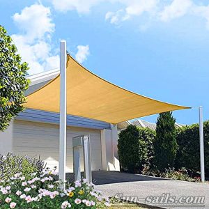 rectangle shade sail for garage-1